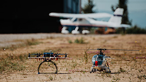 modellino ultraleggero ed elicottero per il corso di aeromodellismo Sibarifly